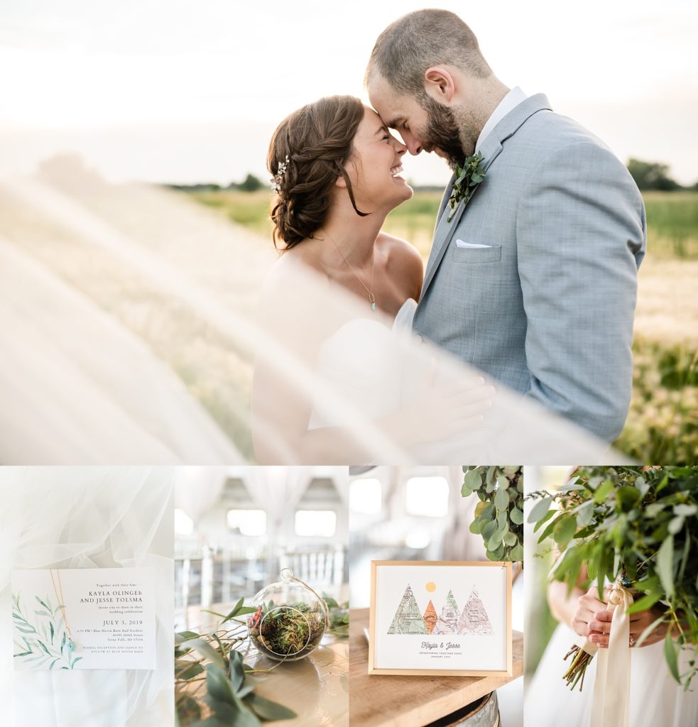 Earthy Succulent Wedding At Blue Haven Barn In Sioux Falls Sd